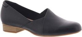 Clarks Juliet Palm Loafer Womens 8 Black Leather Slip On Shoe Casual - £30.91 GBP