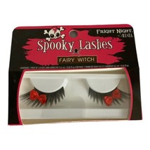 Fright Night Ardell Spooky Lashes Eyelashes &amp; Adhesive FAIRY WITCH Red B... - £12.55 GBP