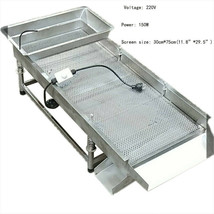 220V 12&quot;x30&quot; Small Stainless Linear Vibrating Screen  Shaker 1 Layer 6mm - £471.36 GBP