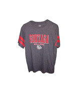 Gonzaga Bulldogs Womens L T-shirt Gray  Zags Collegiate Wear Red Striped... - €20,63 EUR