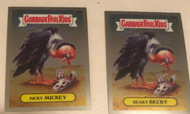 Picky Mickey Beaky Becky Garbage Pail Kids  Lot Of 2 Chrome 2020 - £3.75 GBP