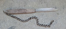 Antique 800 Silver Plates 800 Silver Chain Pocket Knife-
show original t... - $126.07