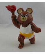 Olympic Misha Bear Vintage 1980 vinyl 3&quot; Torch Bearer - $18.89 CAD