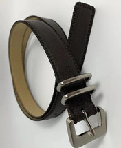 Dockers Casual Brown Leather Belt Woman’s Size L 33.5 “ - £11.55 GBP