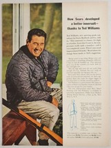 1962 Print Ad Sears Insulated Innersuit for Hunting Ted Williams Baseball - £11.97 GBP