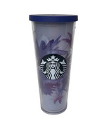 Starbucks Purple Lavender Flower Watercolor 24 oz Plastic Venti Tumbler Cup - $54.44