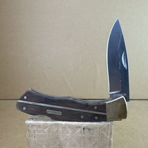 SCHRADE Old Timer Checkered Wood Deer Hunting Lockback Knife - £18.84 GBP