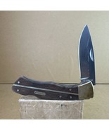 SCHRADE Old Timer Checkered Wood Deer Hunting Lockback Knife - $32.91 CAD