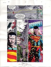 Original 1999 Superman JLA Color Guide Art, Justice League of America 26... - £65.22 GBP