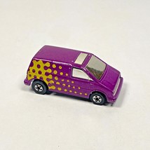 Hot Wheels Ford Aerostar Mini Van Purple with Yellow Dots Vintage 1985  - £6.26 GBP