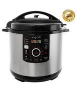 Megachef 12 Quart Steel Digital Pressure Cooker with 15 Presets and Glas... - $3,657.30 MXN