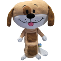 Child Seat Pets Dog Car Seat Belt Pillow Plush Stuffed Brown Animal Jay Play - £10.41 GBP