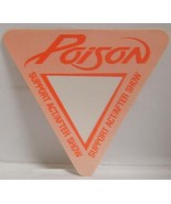 POISON / BRET MICHAELS - VINTAGE ORIGINAL CLOTH CONCERT TOUR BACKSTAGE PASS - $13.61 CAD
