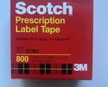 Scotch Prescription Label Tape 800 Clear, 2 in x 72 yd 1 Pack - $18.04