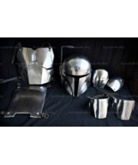 18 Gauge LARP Steel Mandalorian Armor Kit Fantasy Costume Role Plays Wearable - £540.29 GBP