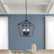 Weyburn 6-Light Bronze Caged Chandelier - £98.71 GBP