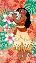 Princess Moana Beach Towel Measures 29 x 59 inches - $16.78