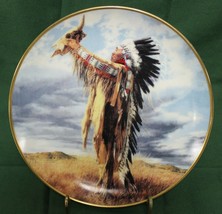 American Indian Heritage Plate Paul Calle Prayer to The Great Spirit 8 1/8&quot; 1169 - £13.53 GBP