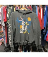 Tailgate Space Jam Men Adult Small Gray Pullover Hoodie Bugs Daffy Looney - $18.44 CAD