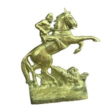 2 - Antique 1945 Pennsylvania State Police Horse Heavy Brass Bookends  D... - £110.18 GBP