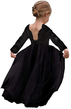 Girl Toddler Full-Length Straight Tulle Tutu Lace Back Party Flower Girl... - $62.35