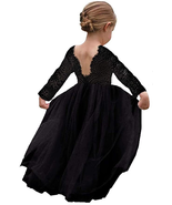 Girl Toddler Full-Length Straight Tulle Tutu Lace Back Party Flower Girl... - €53,20 EUR