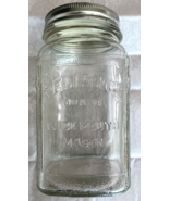 VTG 40 OZ RELIANCE BRAND WIDE MOUTH MASON COFFEE JAR - $14.95