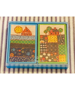 Vintage Hallmark bridge playing cards Quilt design two decks in plastic ... - £9.40 GBP