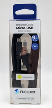 Fusebox 9&#39; Micro USB Black Braided Cable for Android USB-A to Micro Extr... - $8.00