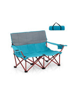 Oversized Camping Chair Folding Loveseat Camping Couch with Cup Holders ... - $2,581.54 MXN