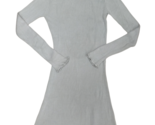 FOR LOVE &amp; LEMONS Knitz Womens Mini Dress Ruffle Edge Grey Size S NHO017... - £73.25 GBP