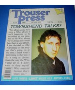 The Who Trouser Press Magazine Vintage 1980 Townsend Alice Cooper Willie... - $29.99