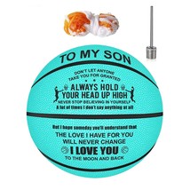 2023 Size 7 Engraved Basketball Gifts for Son to My Son from Dad Christmas Birth - £97.66 GBP
