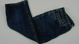 Ann Taylor Signature Women 4 Short Cropped Capris Jeans Blue Dark Wash Stretch - £14.23 GBP