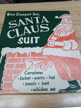 Vintage Ben Cooper Santa Claus Suit Extra Large Original Box  USA Sack I... - $74.24