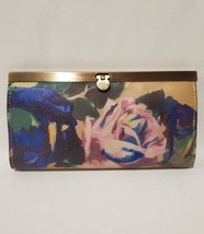 Patricia Nash Leather Cauchy Wallet Winter Bloom Collection - $69.25