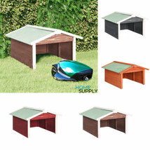 Outdoor Garden Patio Wooden Automatic Robotic Lawn Mower Cover Shelter G... - £97.99 GBP+