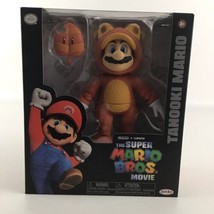 Nintendo The Super Mario Bros Movie Deluxe Action Figure Tanooki Mario Toy New   - £35.46 GBP