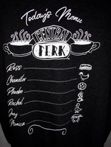 VTG FRIENDS Official 90&#39;s TV Show Central Perk Coffee Menu Sweatshirt ho... - $460.91 MXN