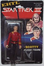 Star Trek III: Search For Spock Movie Scotty ERTL 4&quot; Action Figure Edge Wear MOC - £23.19 GBP