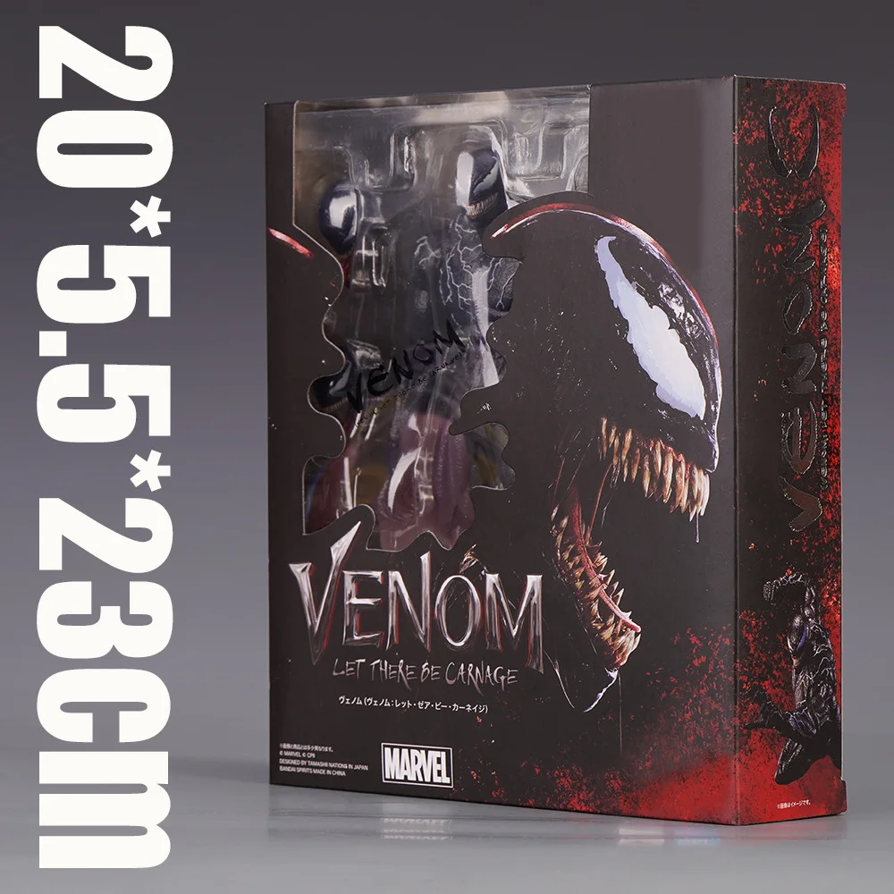 Om action figure bandai shf venom 2 let there be carnage anime figure model collectible thumb200