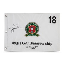 Tiger Woods Autographed &quot;11x PGA tour POY&quot; 2006 PGA Champ Flag UDA LE 500 - £2,376.43 GBP