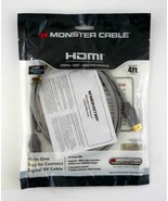 Monster HDMI 4ft Digital AV Cable High Speed w/Ethernet Sealed Package - £5.05 GBP