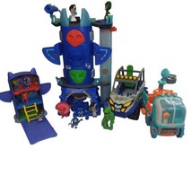 Just Play PJ Masks Toy Lot Playset, Figures, &amp; vehicles 16 Piece lot Working - £26.99 GBP