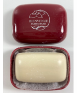 Vintage Bienvenue Parfum Perfume Paris 50g Soap with Case - $27.14 CAD