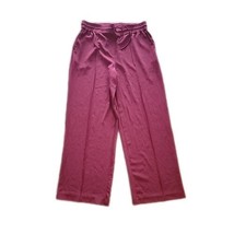 J &amp; L Atelier Burgundy Pull On Dress Pants ~ High Rise ~  Sz L ~ 30.5&quot; I... - $26.09