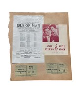 1964 Arcadia Theater Ticket Stubs and Gwen Overton Clive Stock item Llan... - £7.31 GBP