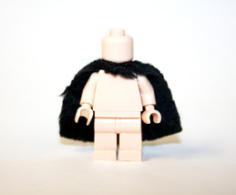 Black Fur Coat Cape for  Building Minifigure Bricks US - £7.50 GBP