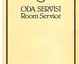 Hotel Istanbul Dedeman Menu Istanbul Turkey Oda Servisi Room Service - £17.10 GBP