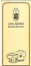 Hotel Istanbul Dedeman Menu Istanbul Turkey Oda Servisi Room Service - £17.03 GBP